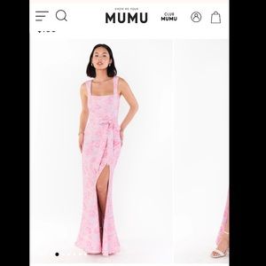 Formal Gown, Pink Floral